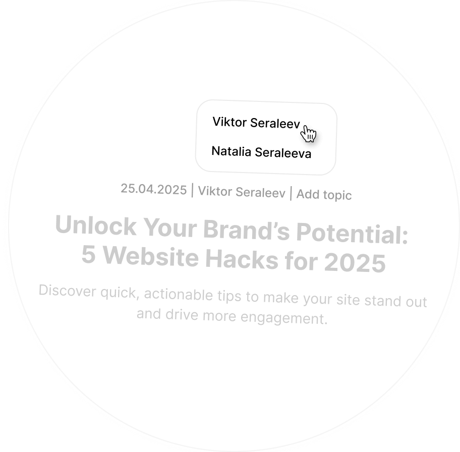 Feature collaborations